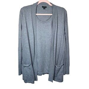 J. Jill Gray Women's Cardigan Sweater